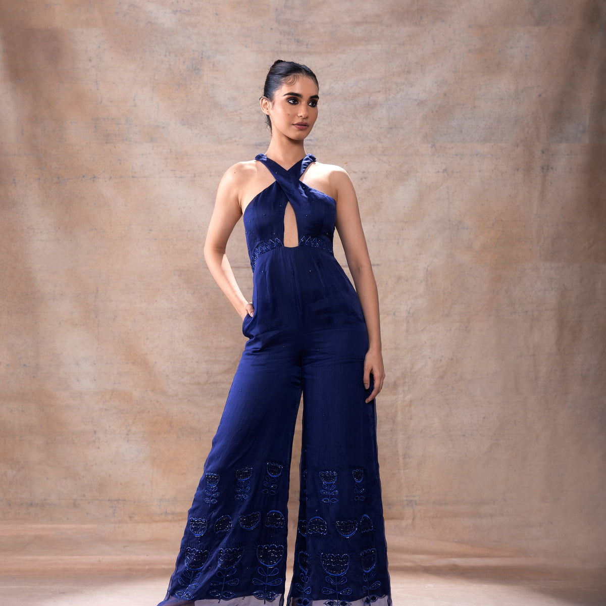 Crisscross Scoop Neck Sleeveless Active Jumpsuit