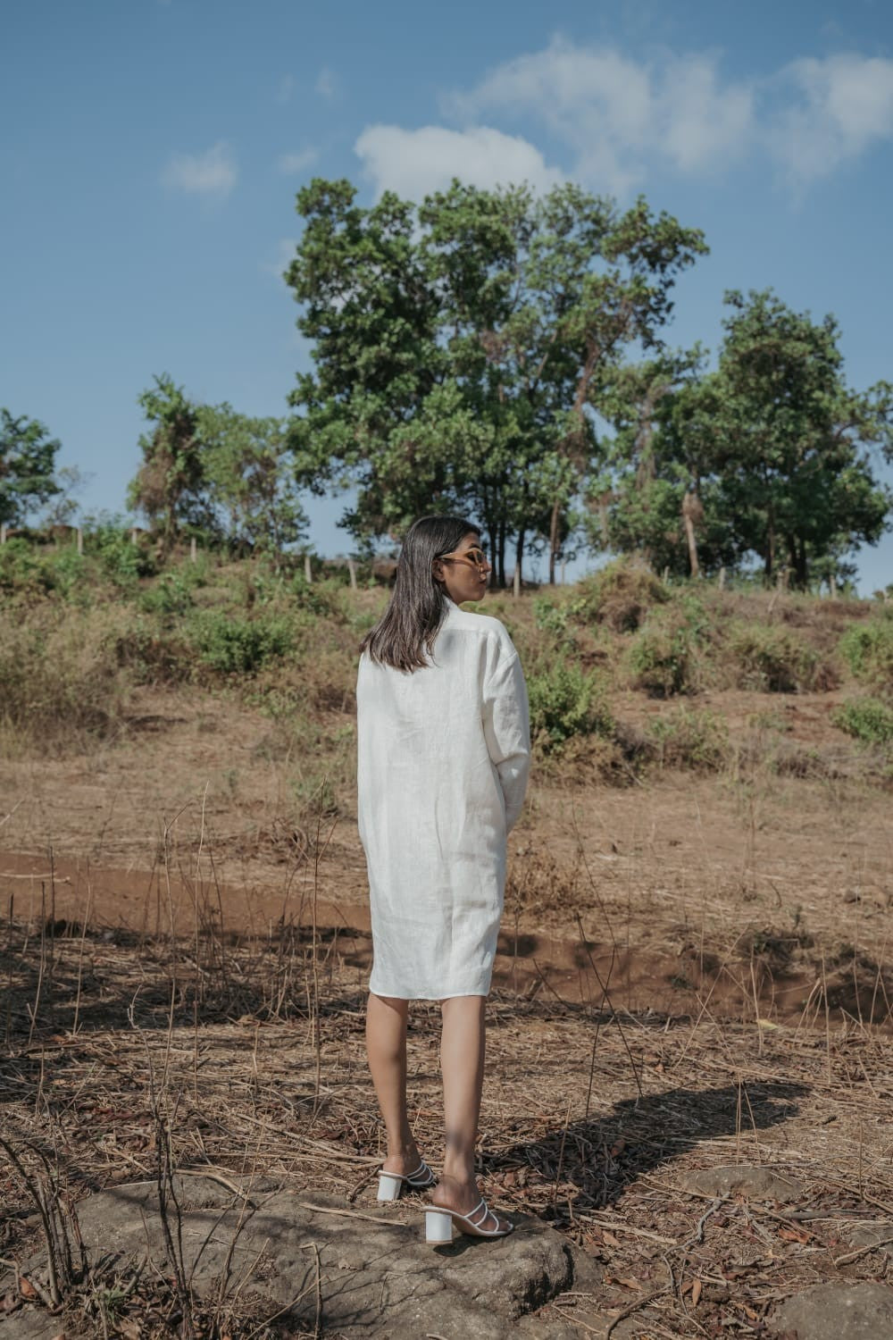 Pocket Panel Shirt Dress