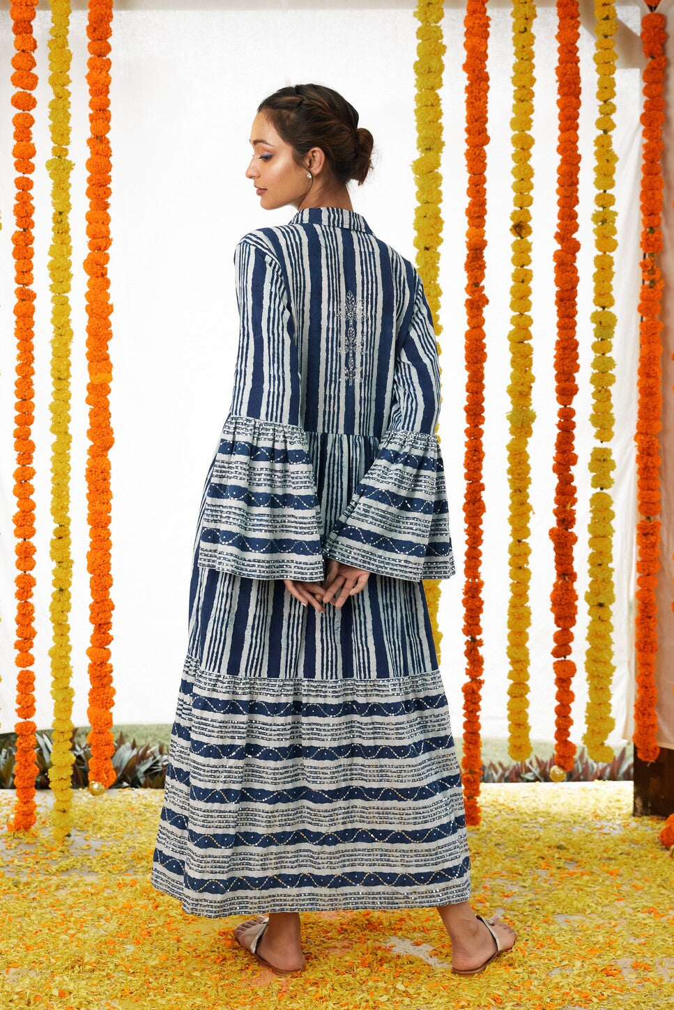 Bell Sleeve Long Dress