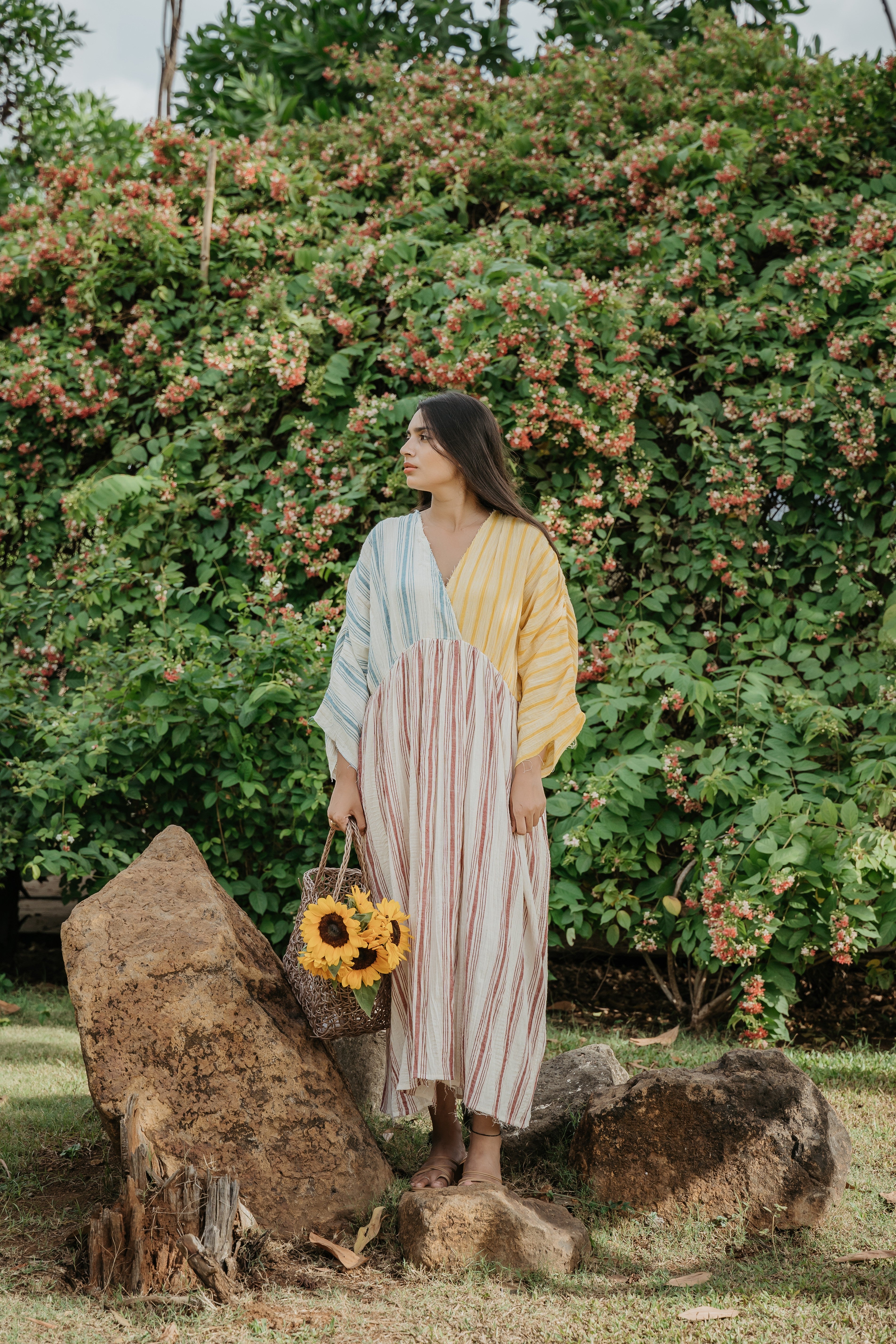 Tricolor Patchwork Dress