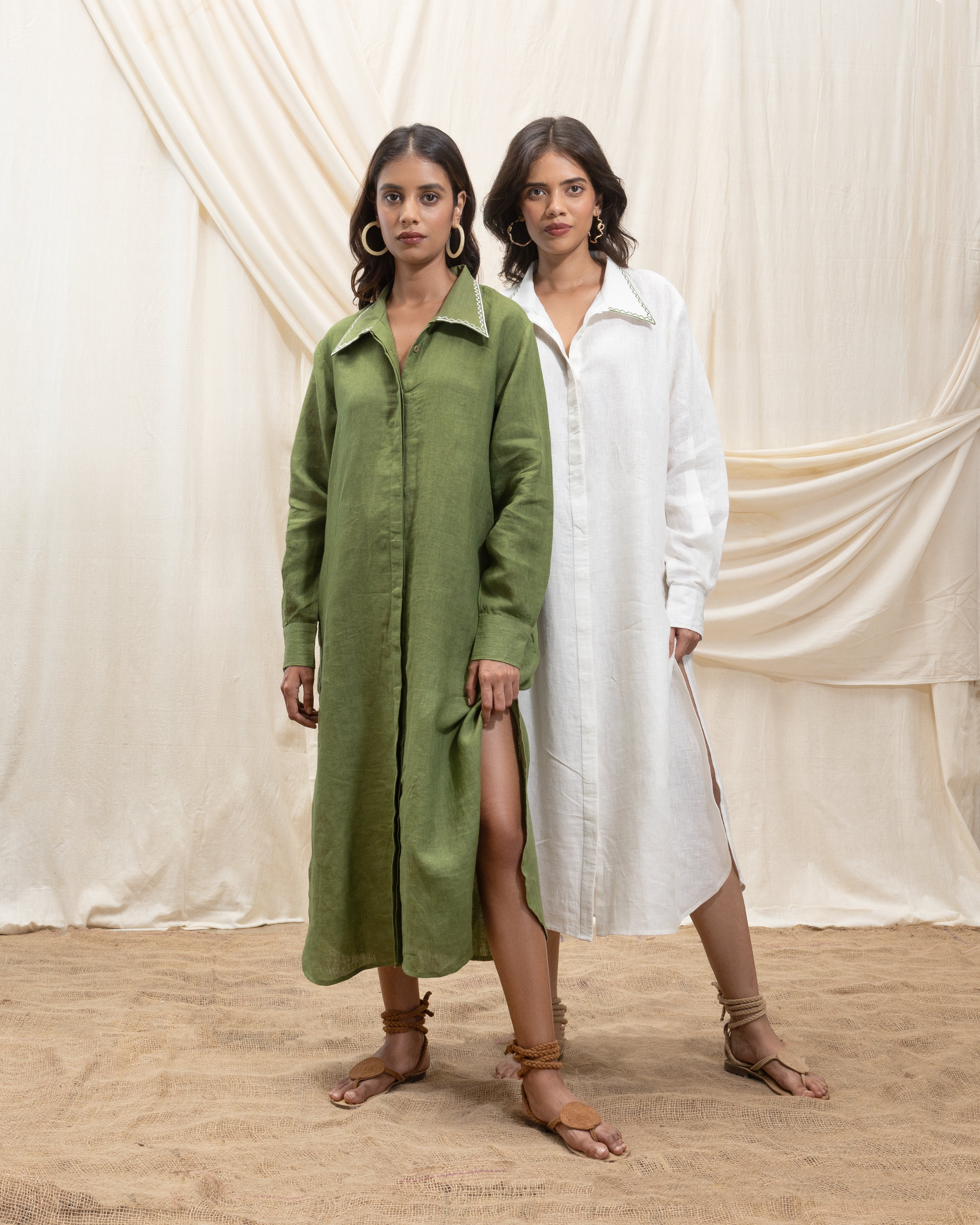 Button down shirt dress