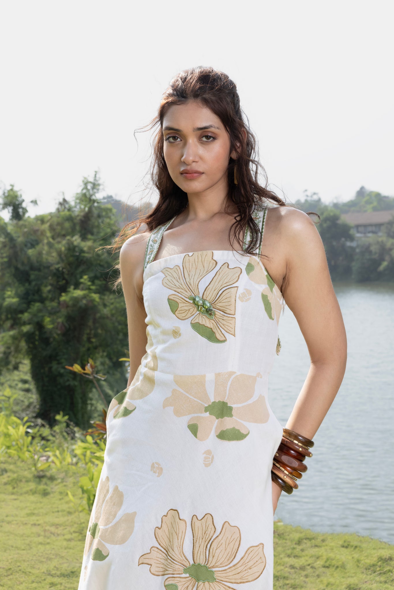 Criss-Cross Back Strappy Floral Print Mini Dress