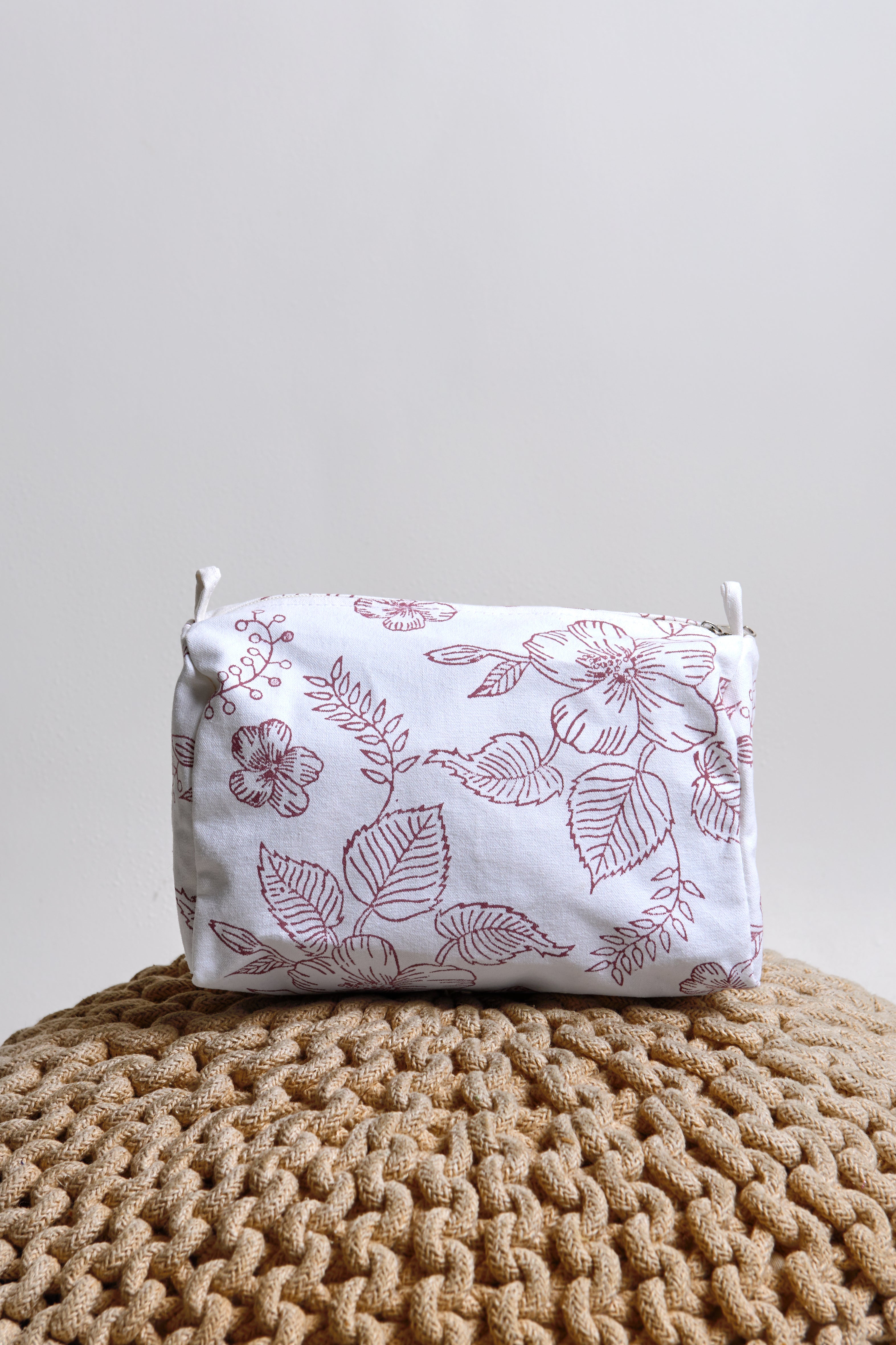 Red Hibiscus Pouch