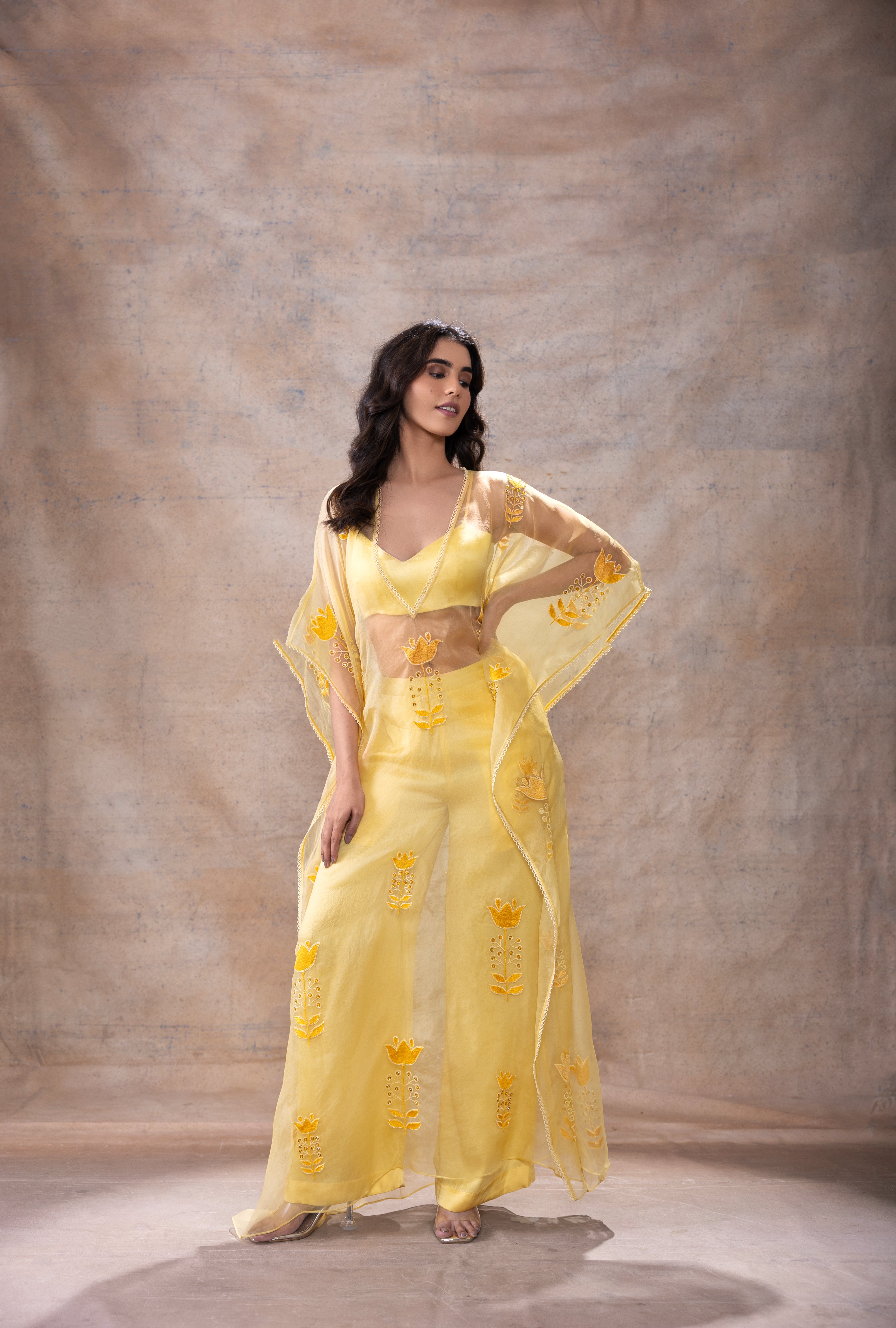 Embroidered kaftaan set