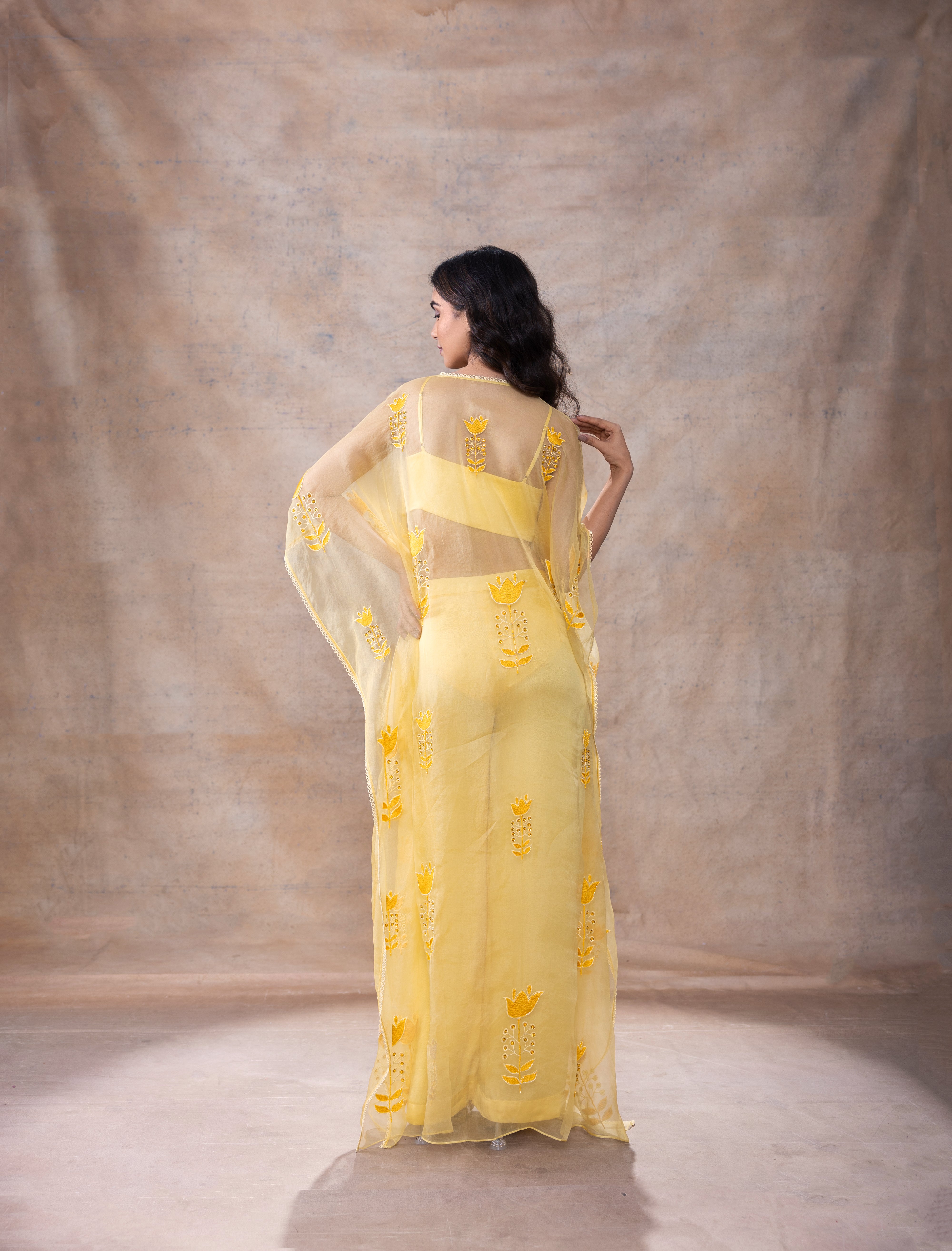 Embroidered kaftaan set