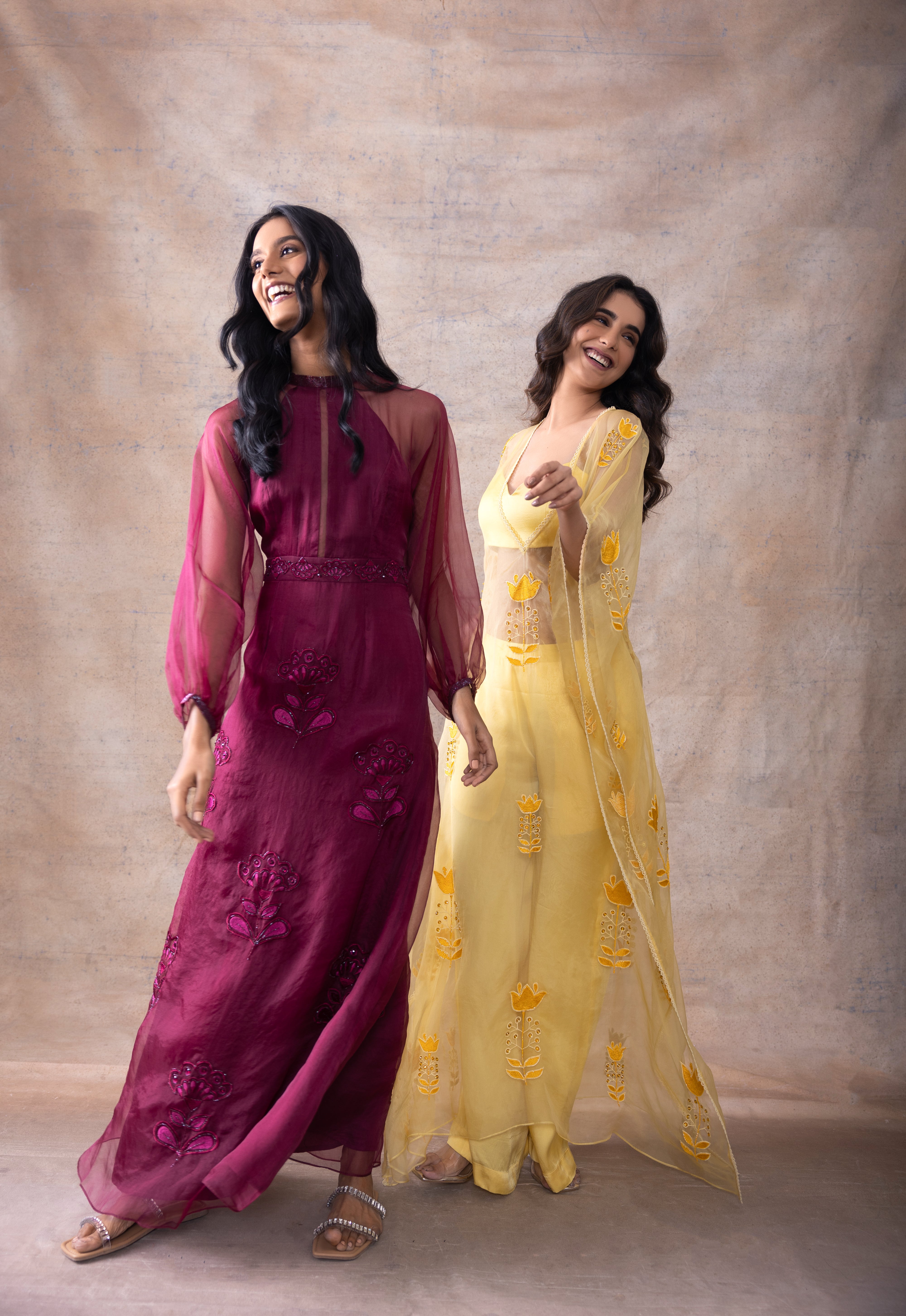 Embroidered kaftaan set