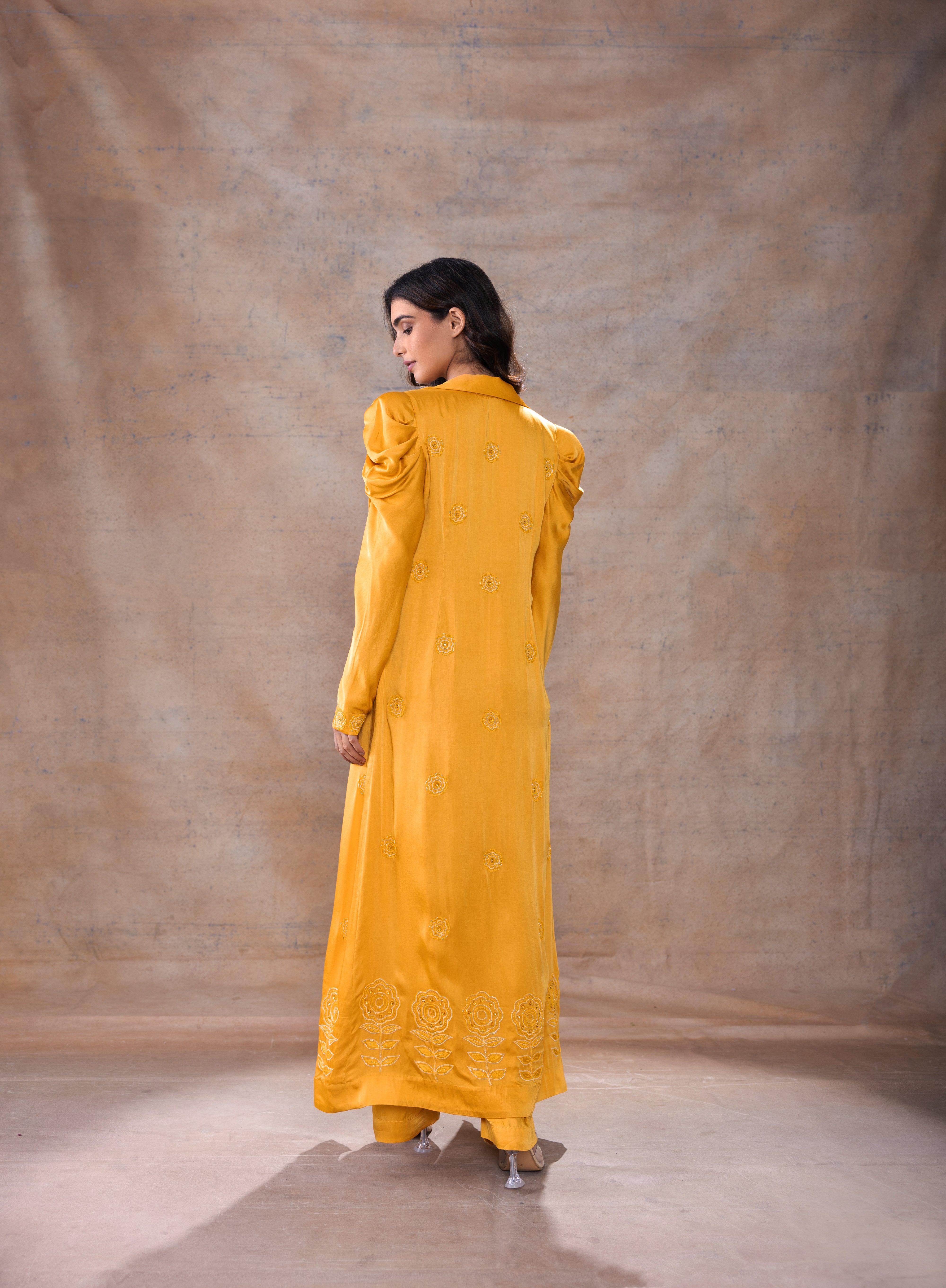 Corset Long Jacket Set