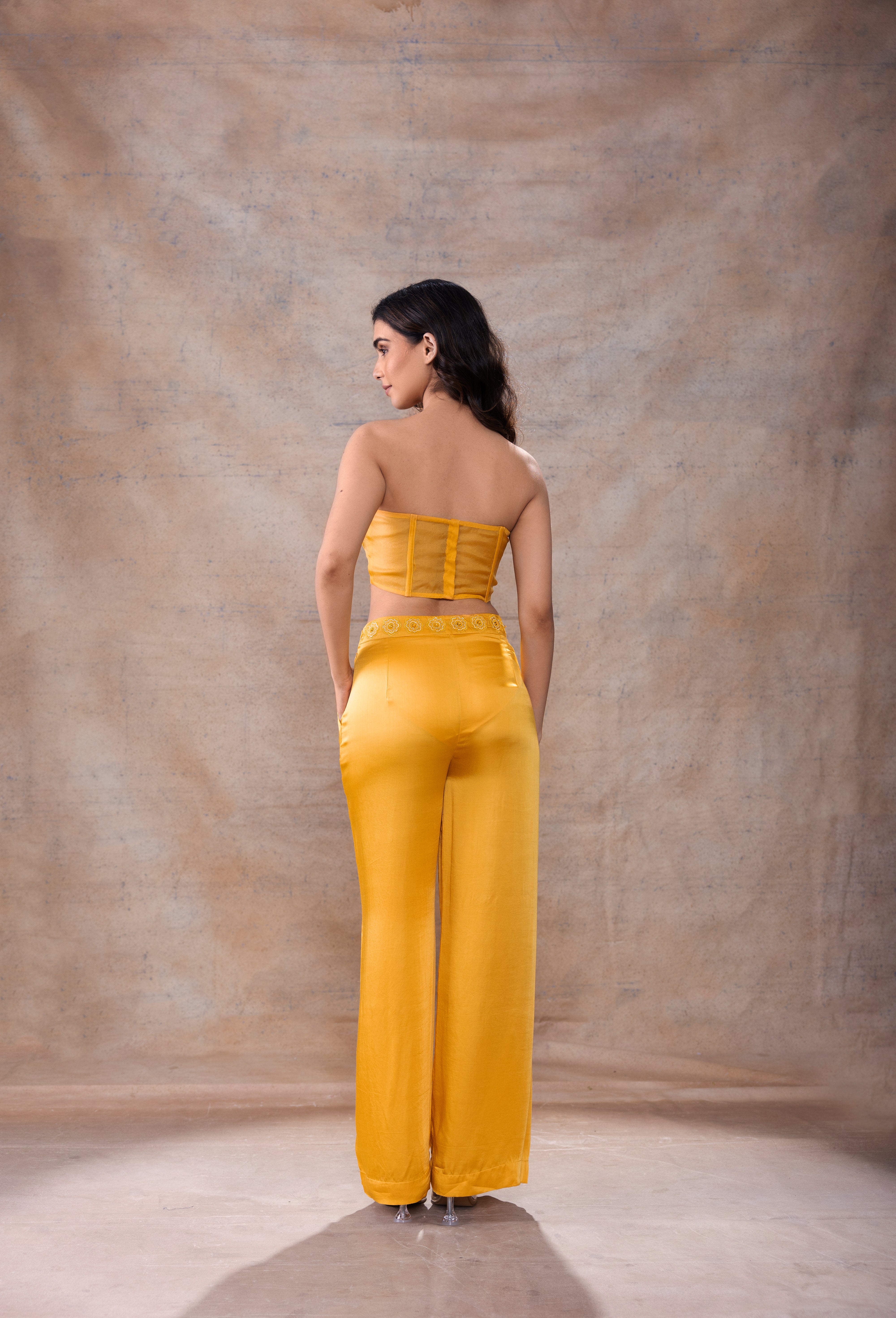 Corset Long Jacket Set