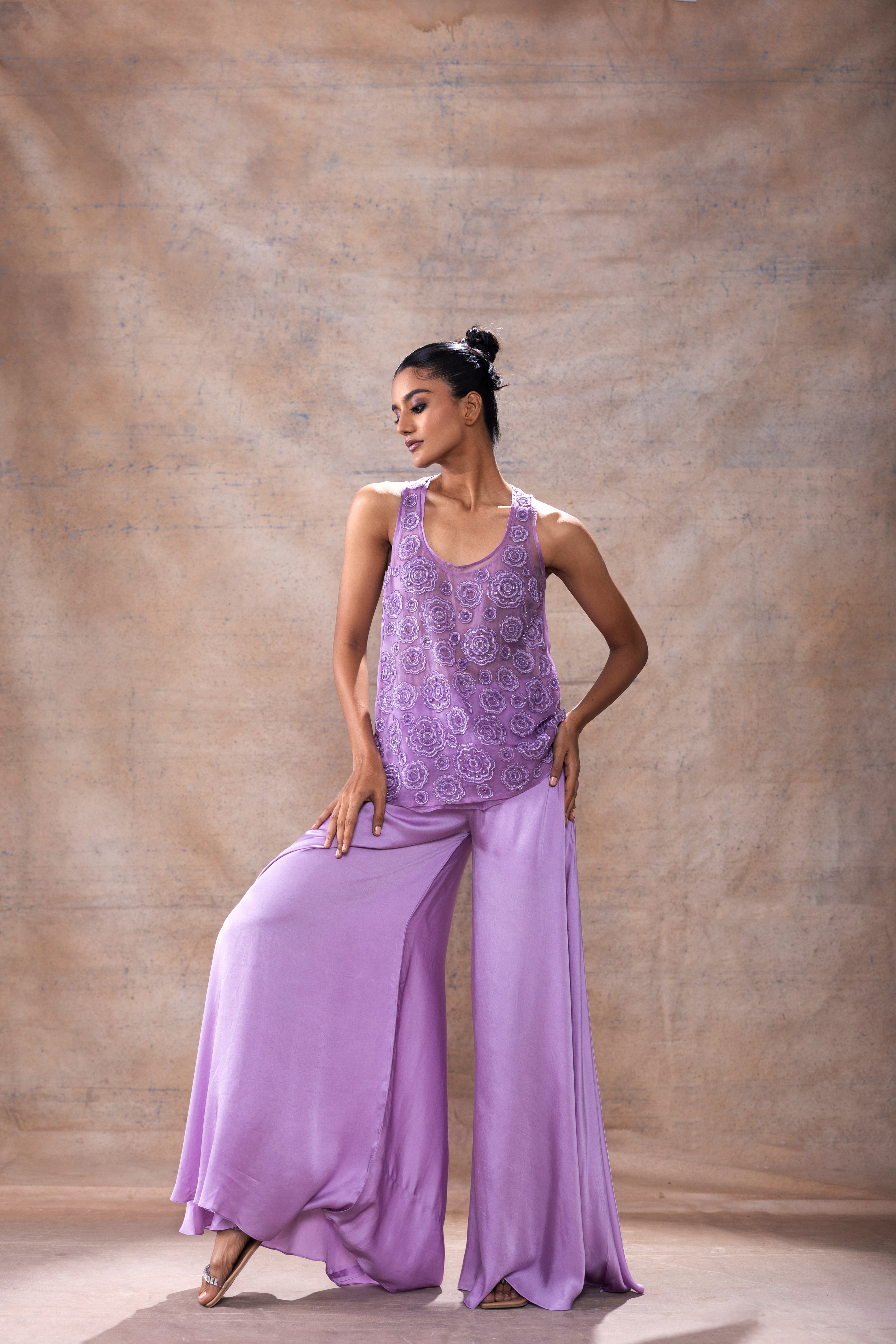 Tunic Top with Flared Pants