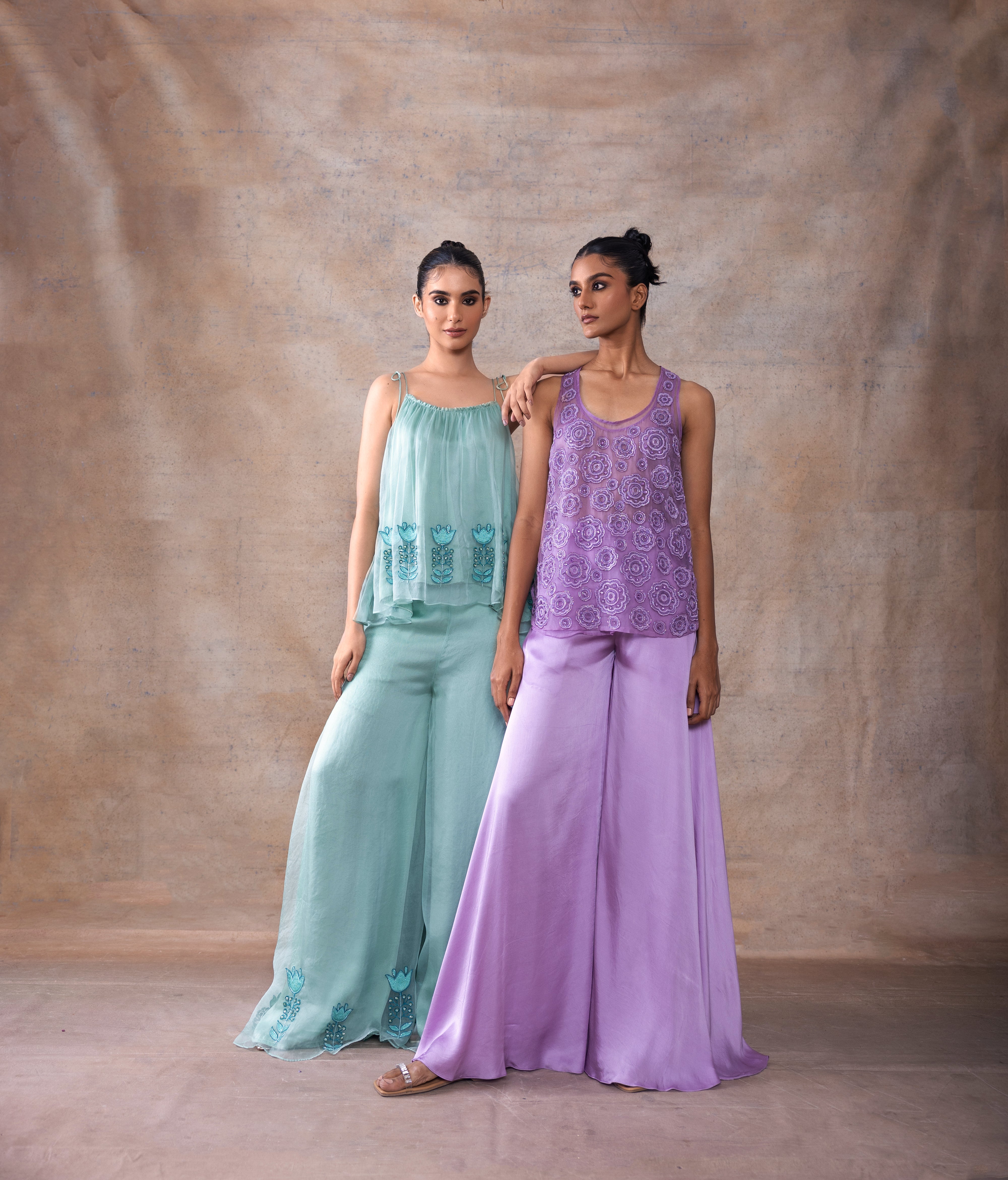 Tunic Top with Flared Pants