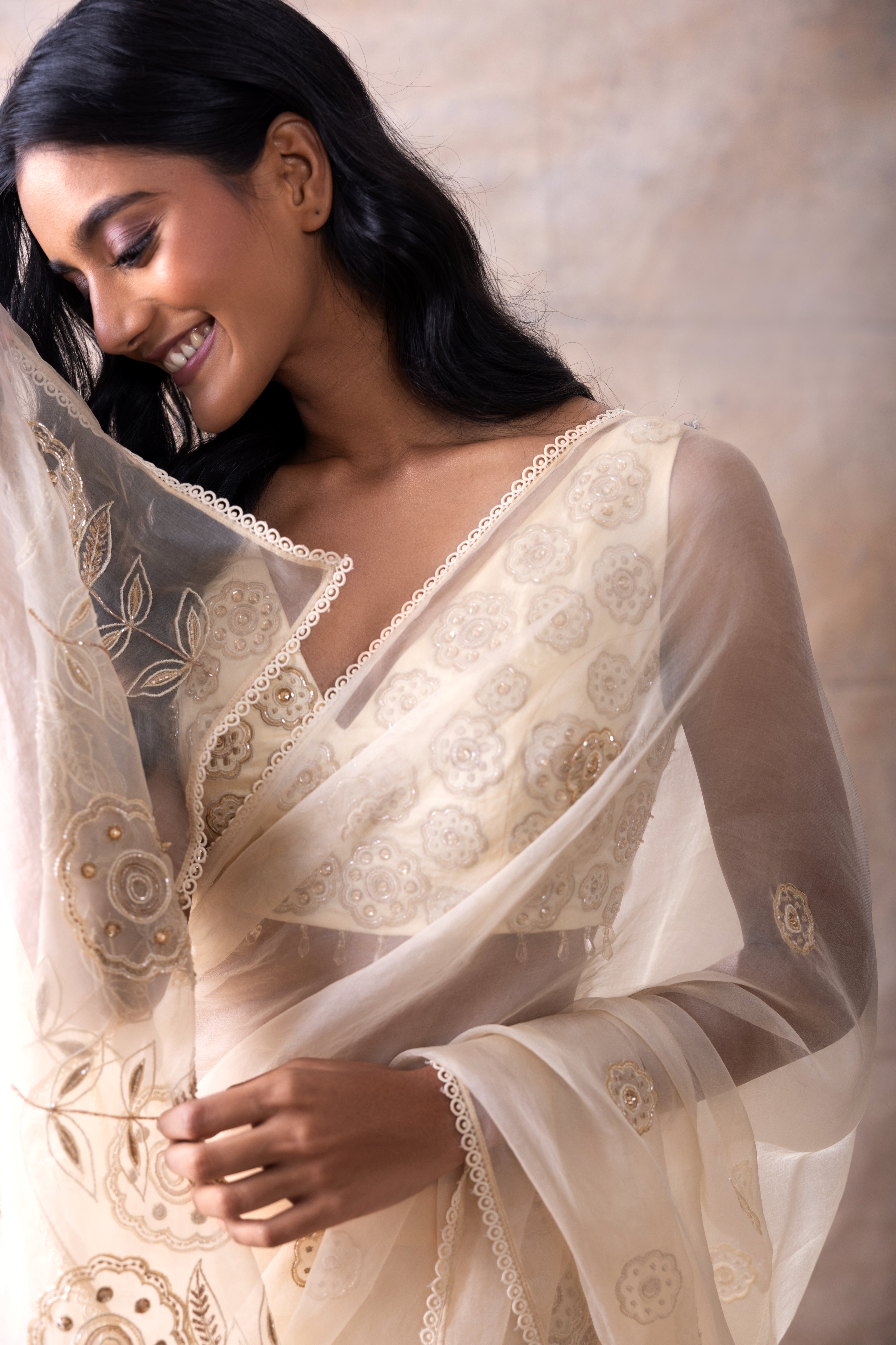 Pre Stiched skirt saree Set