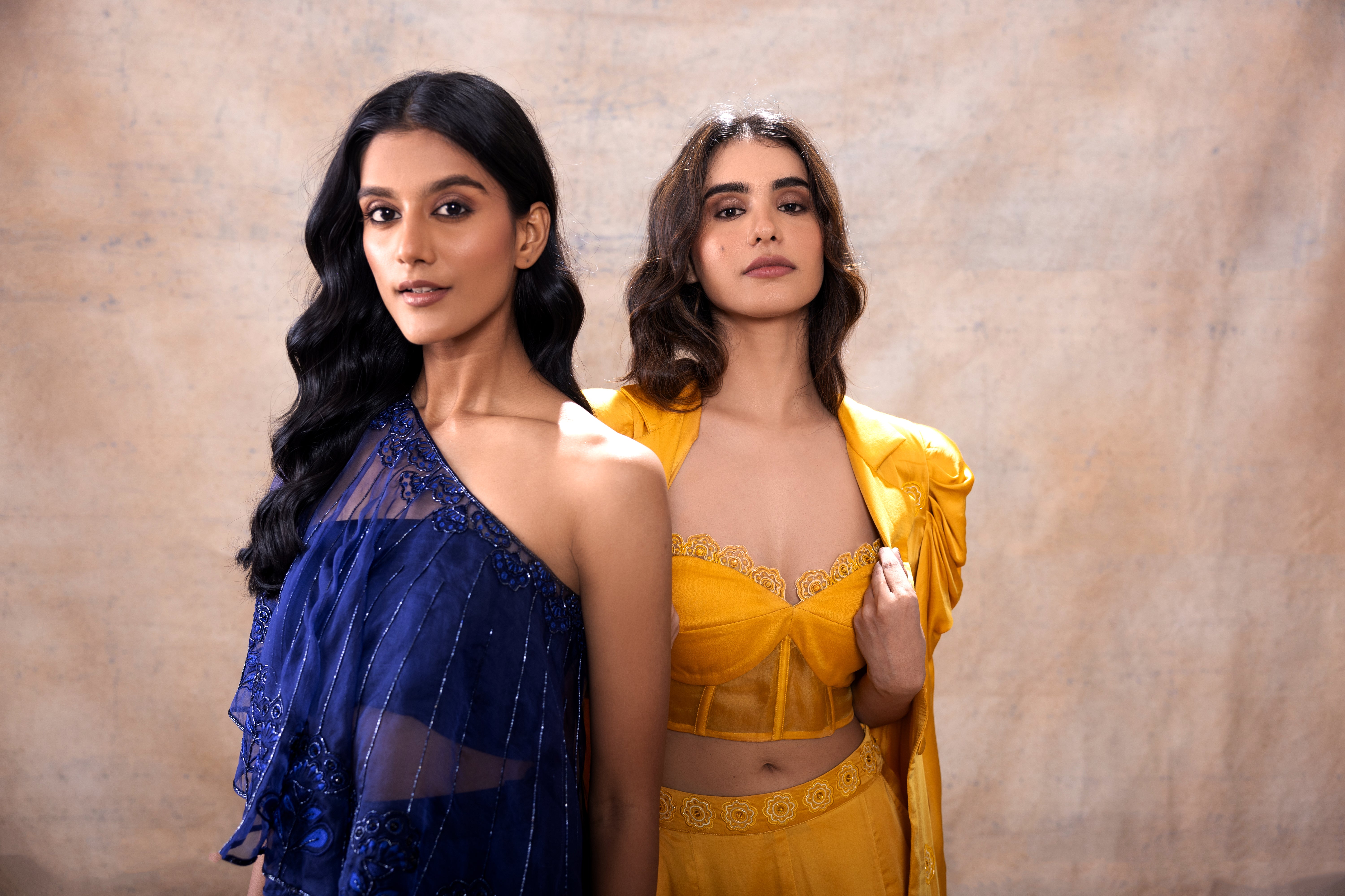 Cape with bralette and pant set