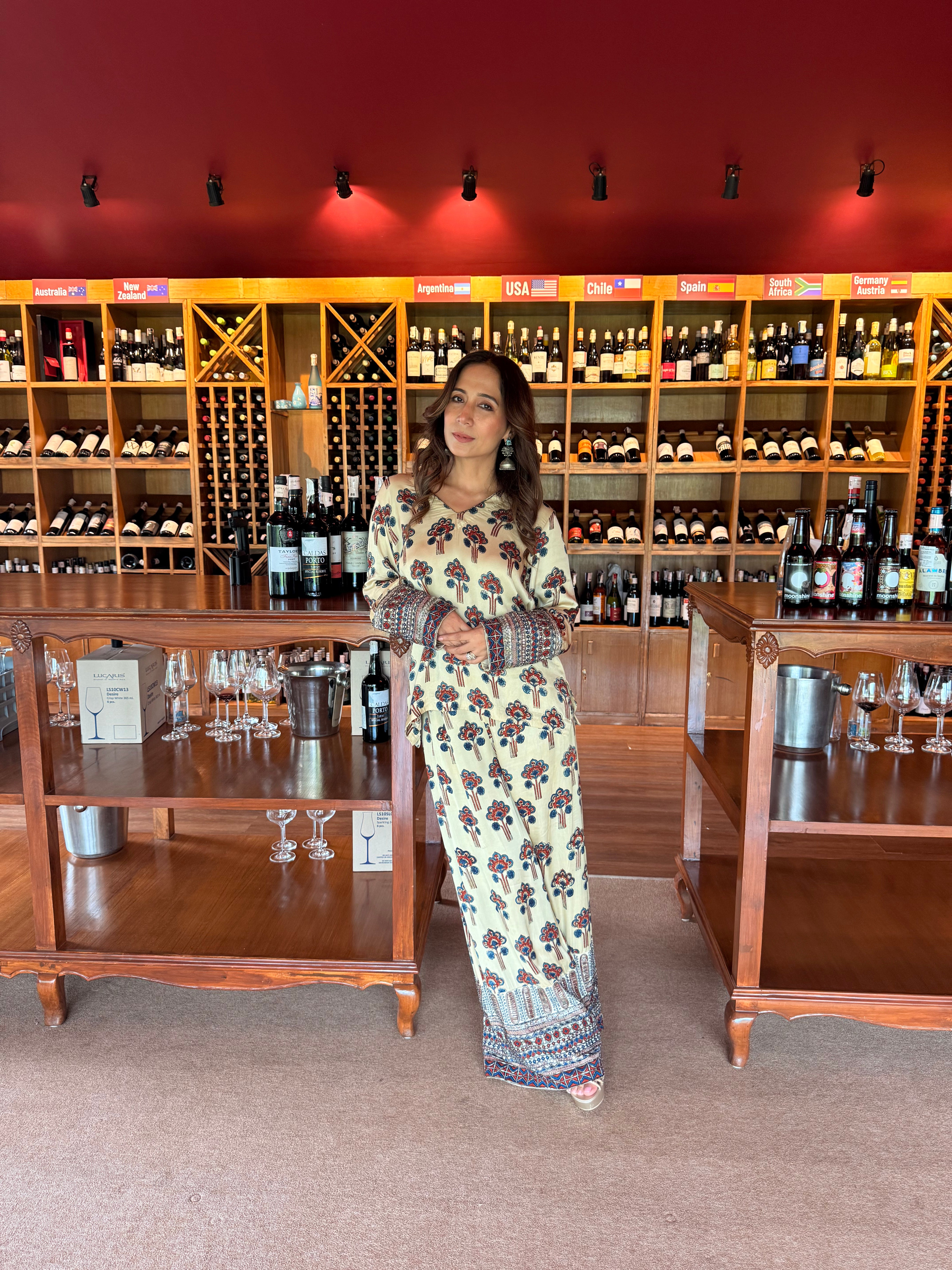 Short Kurta with wide legged pants
