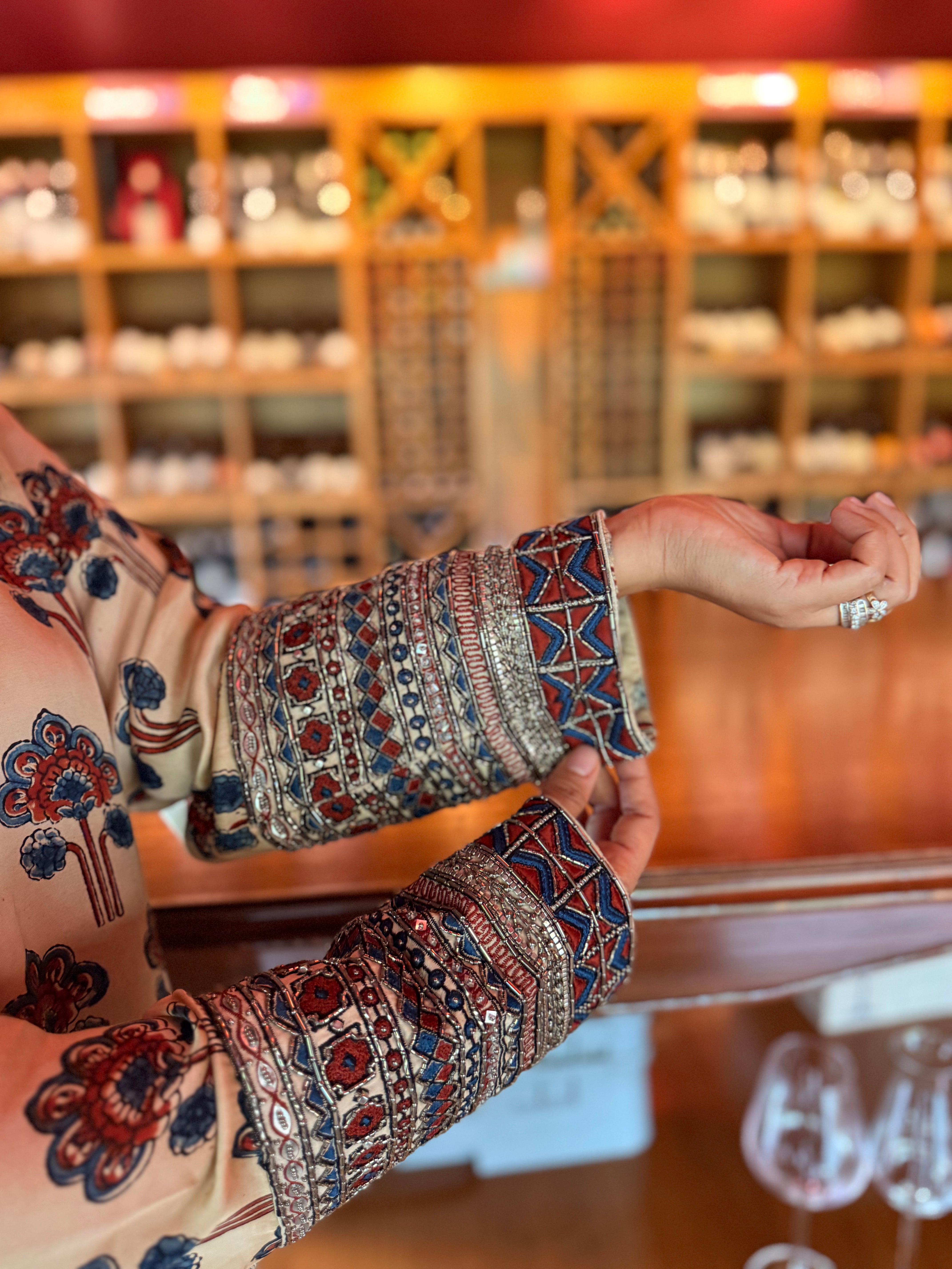 Short Kurta with wide legged pants