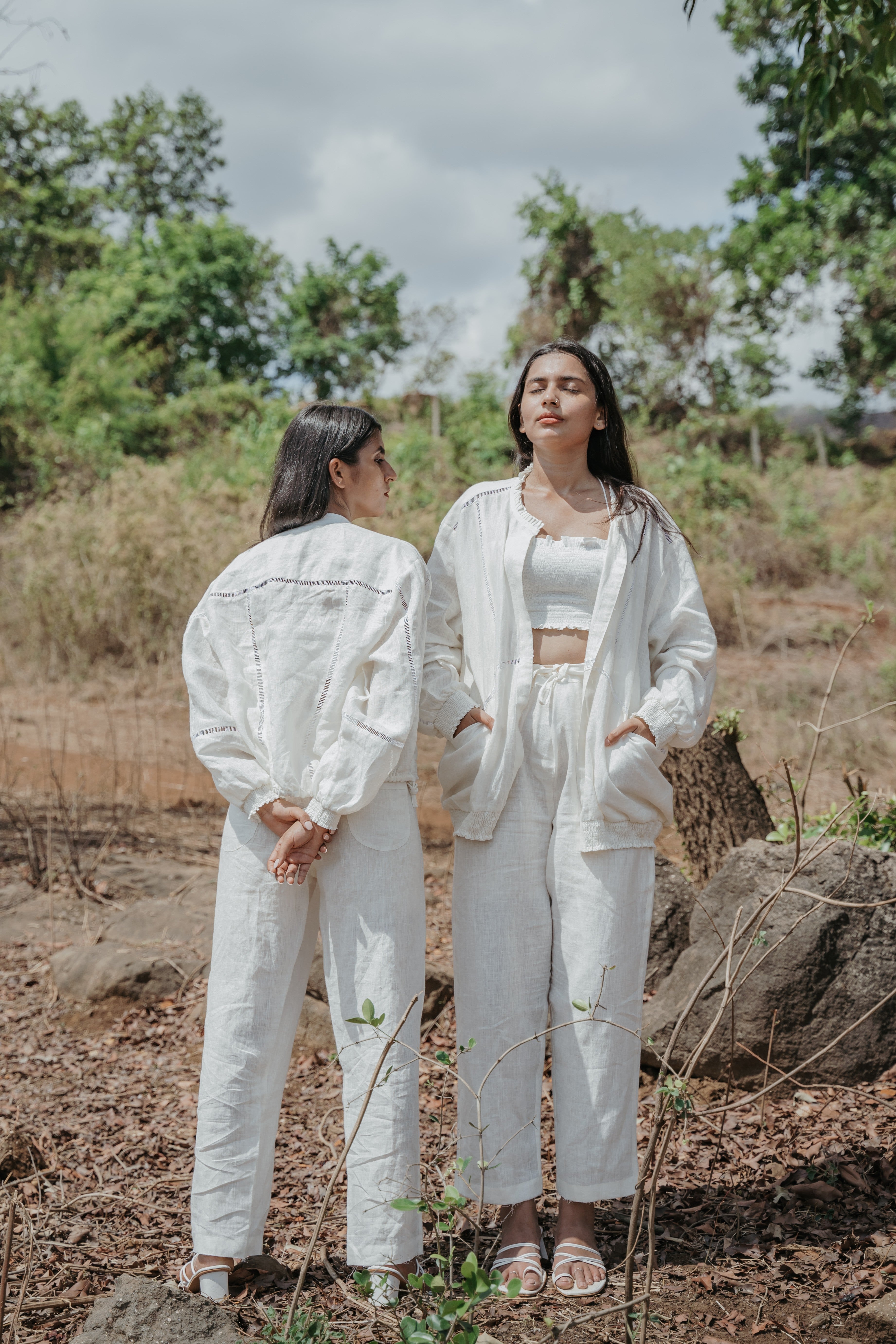 Long Bomber Lace Jacket